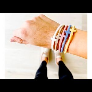 XS rubber cross bracelets